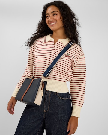 Accessorize Triple Compartment Crossbody Bag