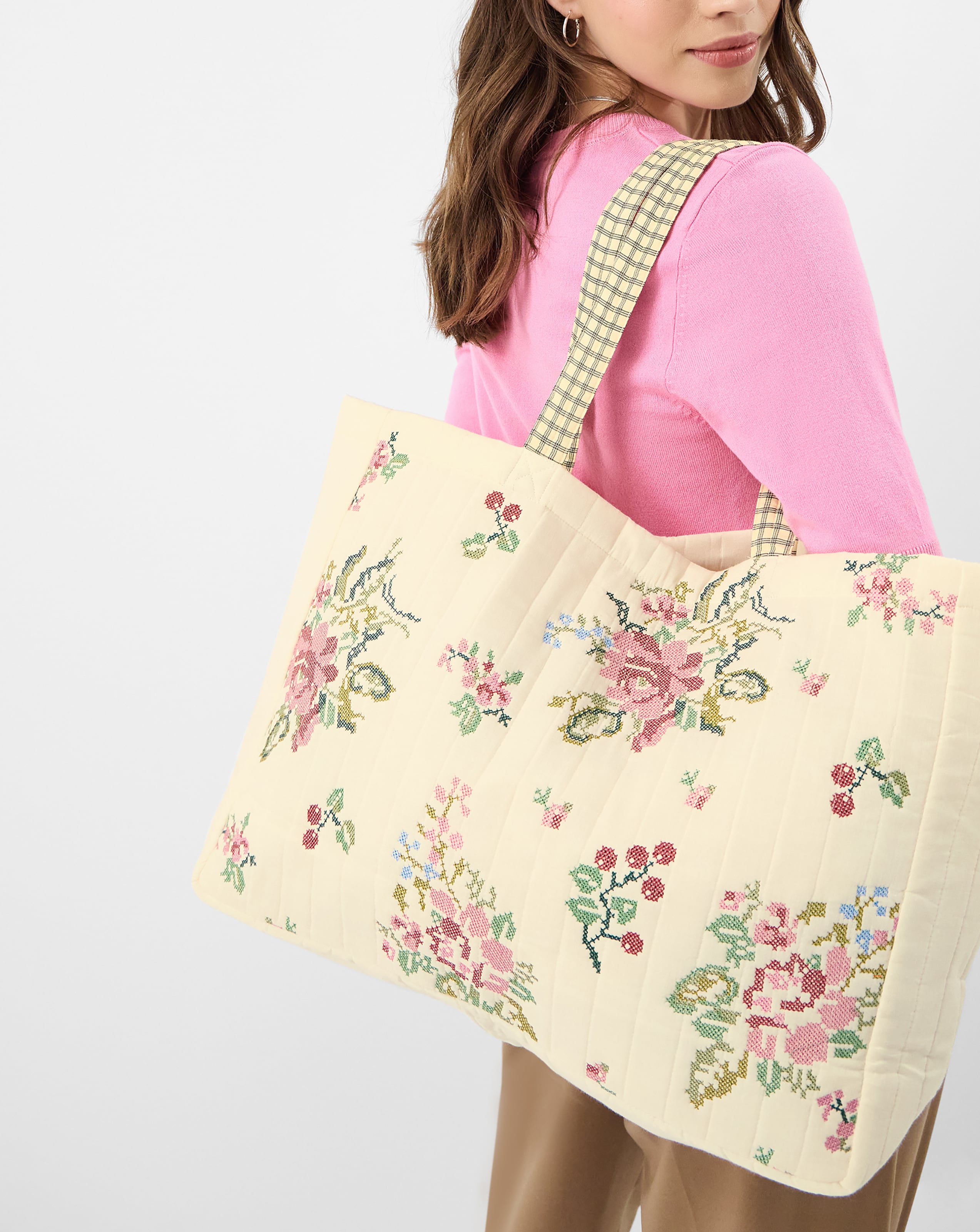 New In - Accessorize Embroidered Shopper Bag