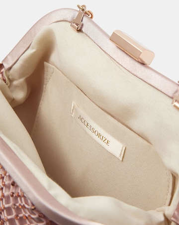 Accessorize Sequin Clip Frame Clutch Bag