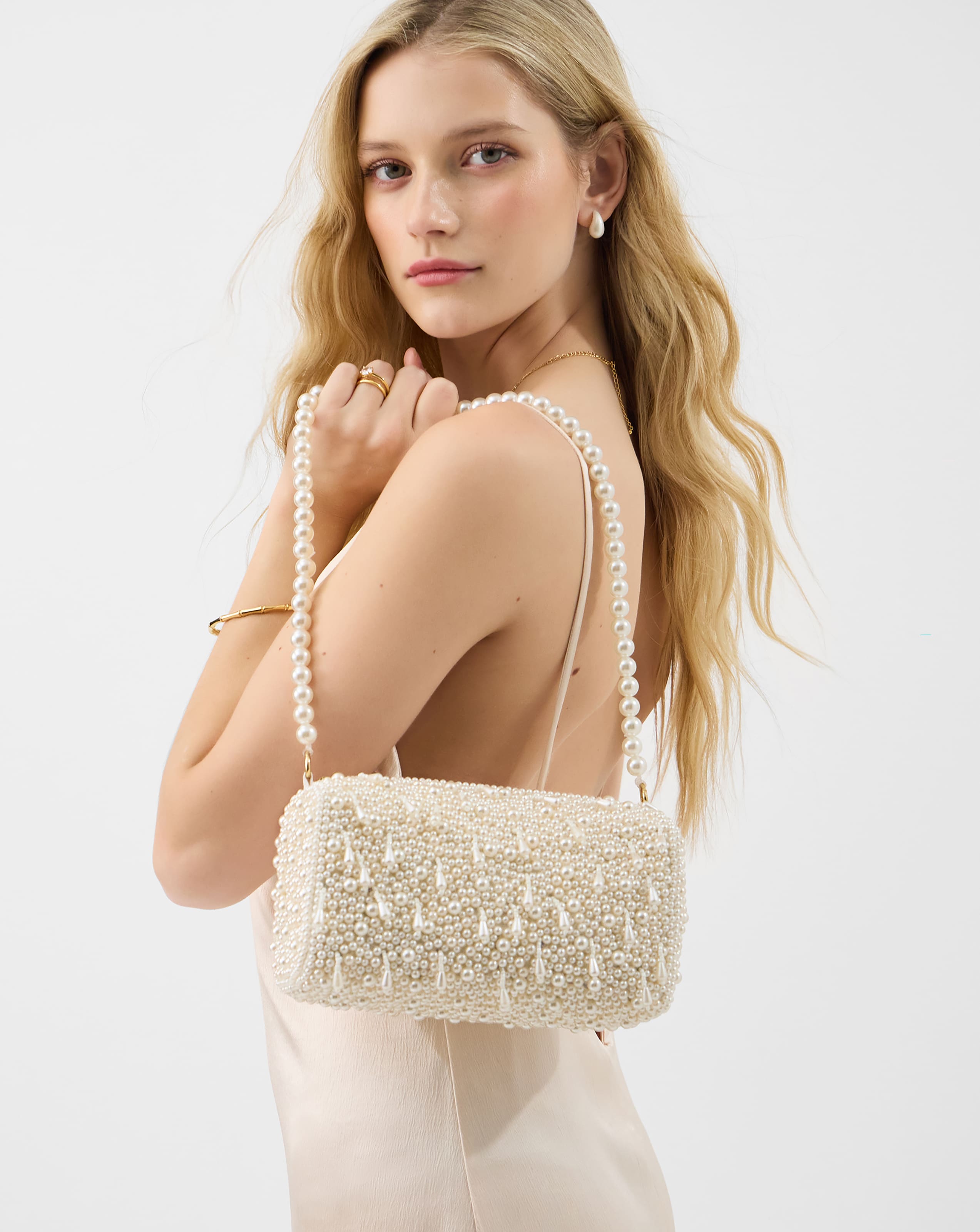 New In - Accessorize Drop Bead Shoulder Bag