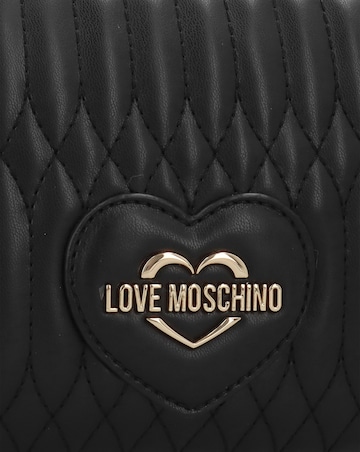 Love Moschino Quilted Bubble Love Black Cross-Body Bag