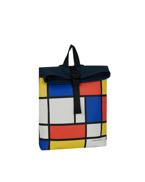 New Rebels Mondriaan PU Rolltop Tablet Backpack Mini