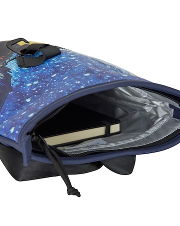 New Rebels Cafe at Night PU Rolltop Tablet Backpack