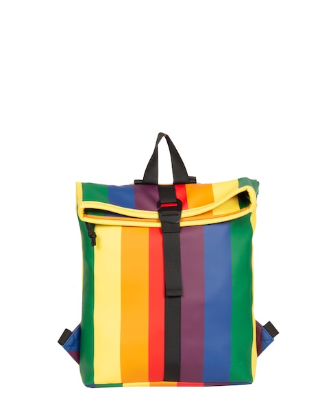 New Rebels Rainbow PU Rolltop Tablet Backpack Mini