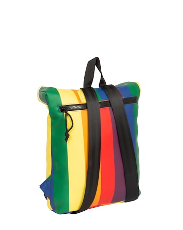 New Rebels Rainbow PU Rolltop Tablet Backpack Mini