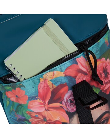 New Rebels Flowerhead PU Rolltop Tablet Backpack Mini