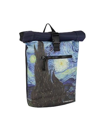 New Rebels Starry Night PU Rolltop Laptop (15.6") Backpack