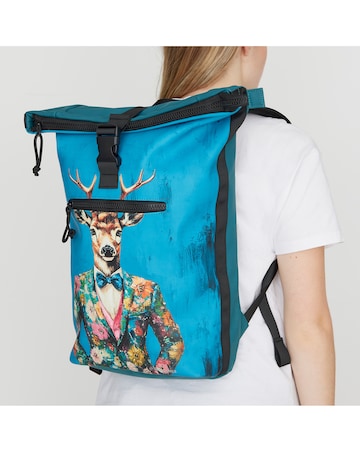 New Rebels Dressed Deer PU Rolltop Laptop (15.6") Backpack