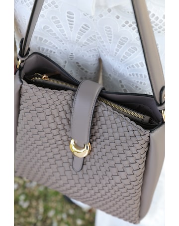 Luella Grey Flora Peat Weave Hobo