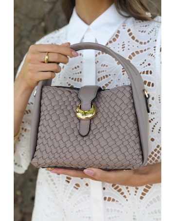 Luella Grey  Maggie Peat Weave Crossbody