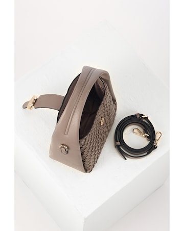 Luella Grey Maggie Peat Weave Crossbody