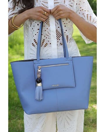 Luella Grey Catalina Blue Tote Inc Pouch