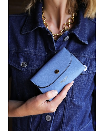 Luella Grey Marina Blue Medium Purse