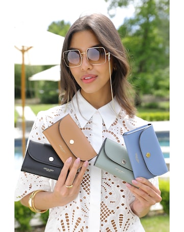 Luella Grey Marina Blue Medium Purse