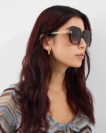 Accessorize Tort Square Sunglasses