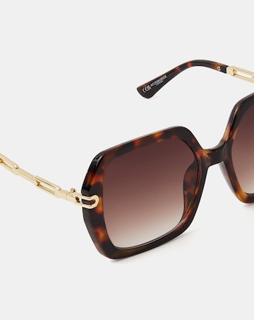 Accessorize Tort Square Sunglasses
