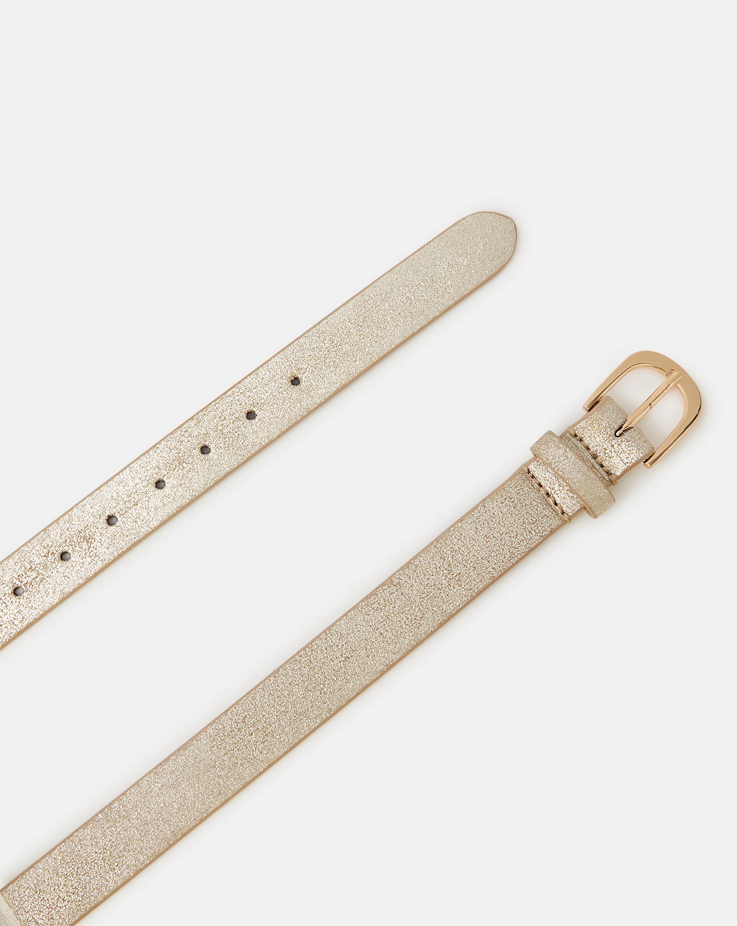 Accessorize Metallic Leather Belt