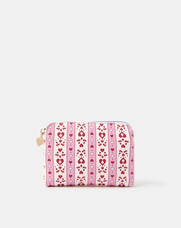 Accessorize Heart Stripe Coin Purse