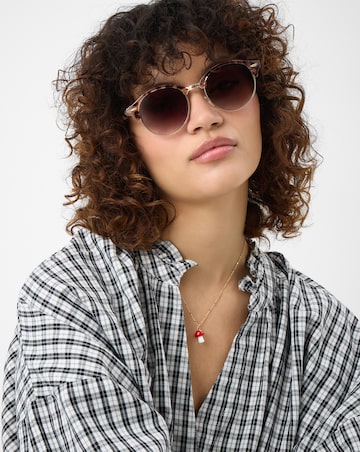 Accessorize Tort Browline Sunglasses
