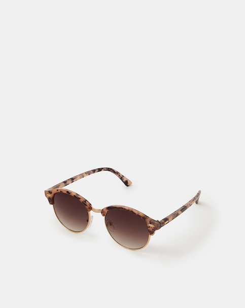 Accessorize Tort Browline Sunglasses