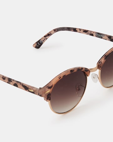 Accessorize Tort Browline Sunglasses