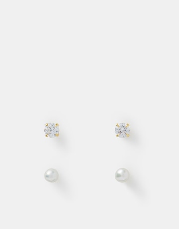Accessorize 14ct Gold- Stud Earrings