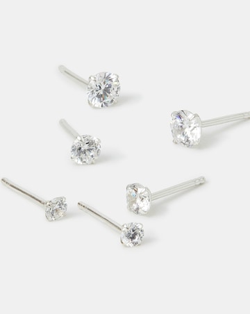 Accessorize ST-Plated Crystal Studs