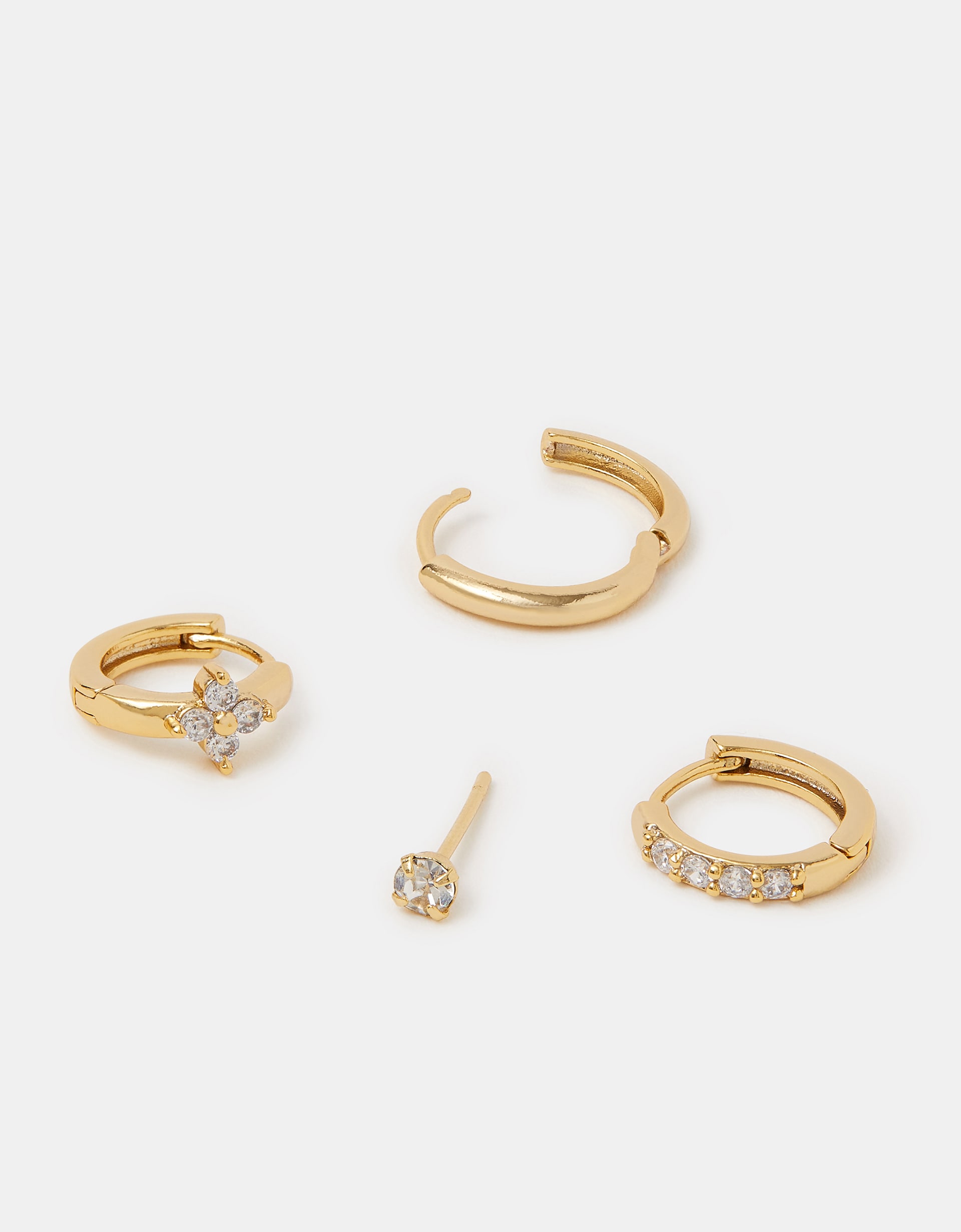 New In - Accessorize 14ct Gold-Plated Earrings