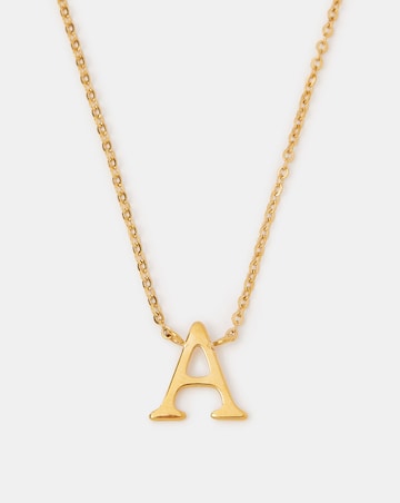 Accessorize SS Initial Pendant Necklace