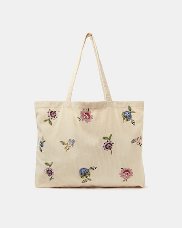 Accessorize Floral Corduroy Shopper Bag