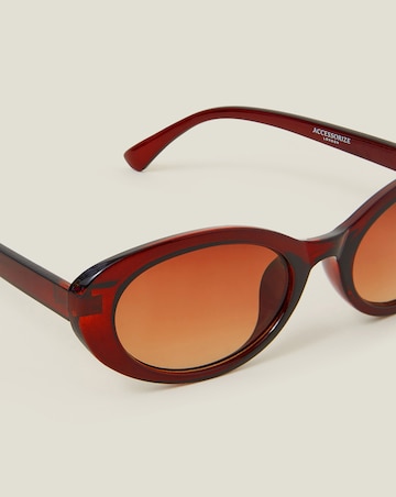 Accessorize Resin Oval Sunglasses