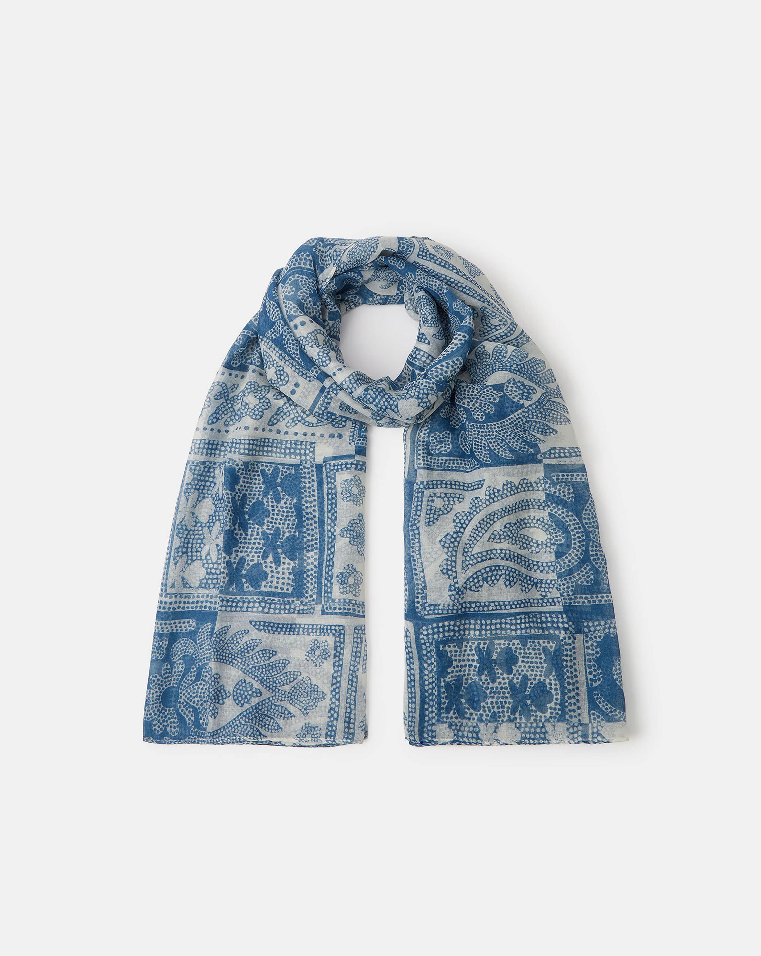 New In - Accessorize Dotty Paisley Print Scarf