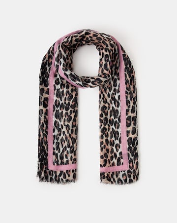 Accessorize Leopard Print Scarf