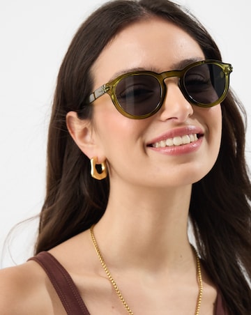 Accessorize Round Preppy Sunglasses