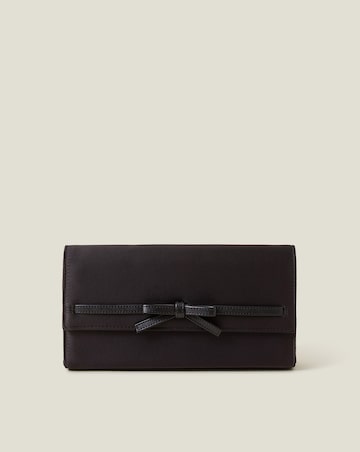 Accessorize Bow Satin Clutch Bag