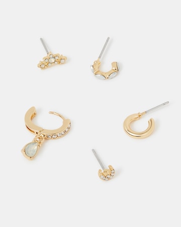Accessorize Stone Stud & Hoop Earrings