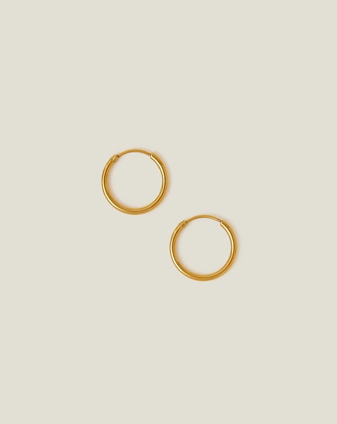 Accessorize Stainless Steel Medium Hoops