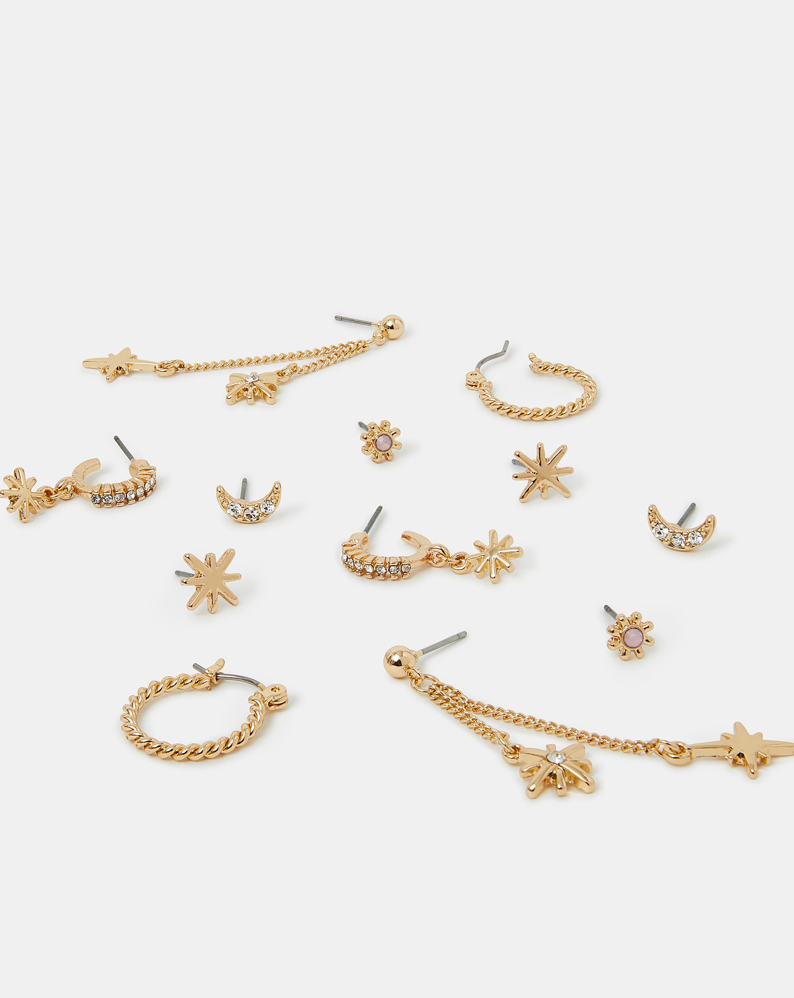 New In - Accessorize Celestial Chain Stud Earring