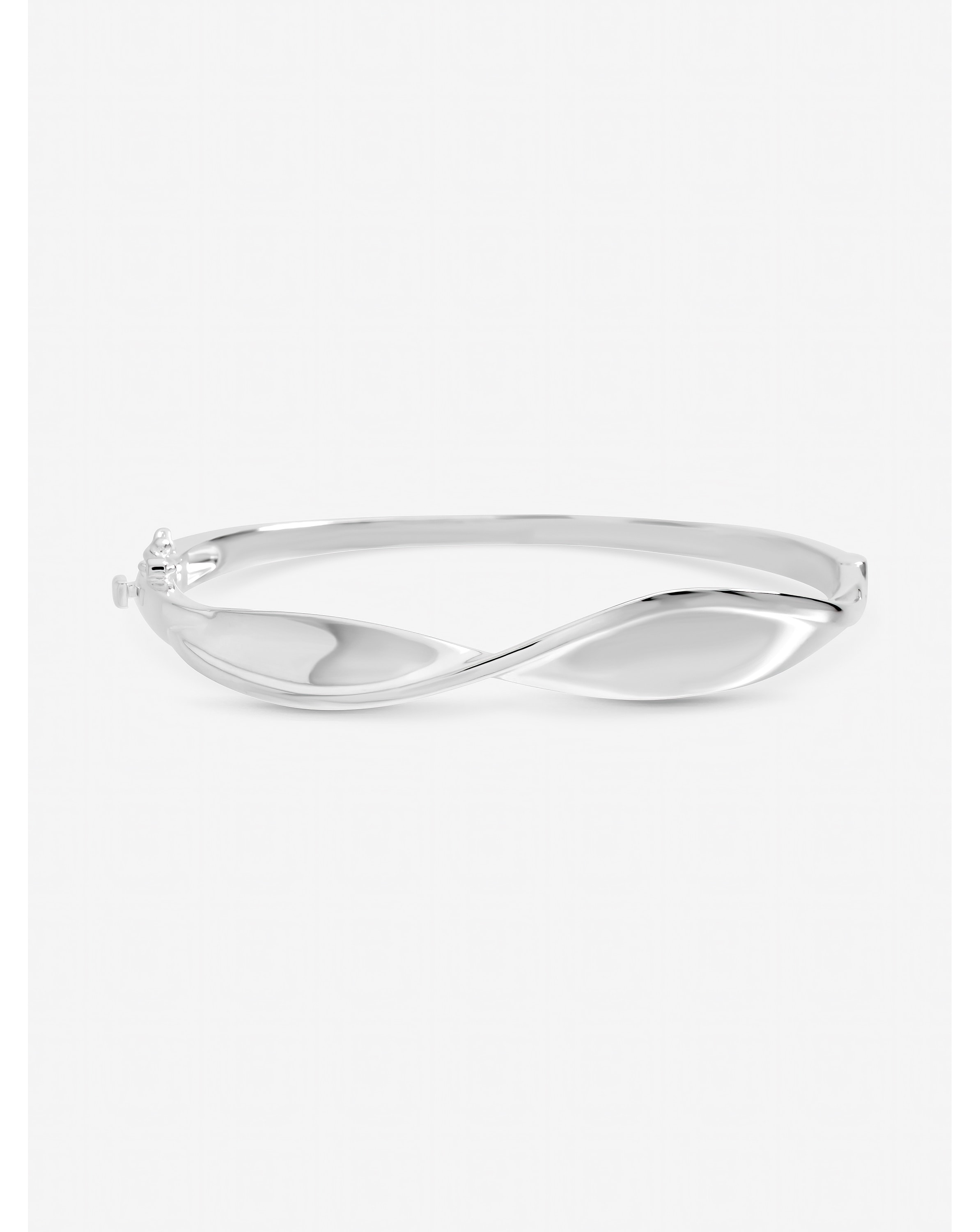 New In - Sterling Silver Plated Wave Bangle