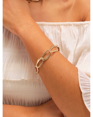 Mood Gold Plated Large Link Chain Bracelet