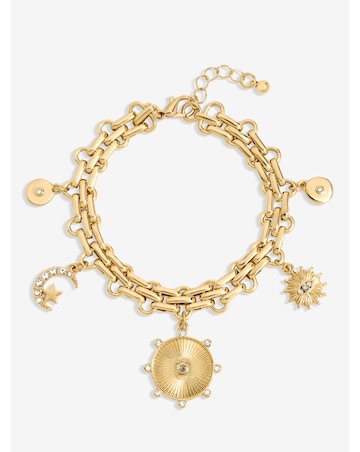 Mood Gold Plated Celestial Charm Bracelet