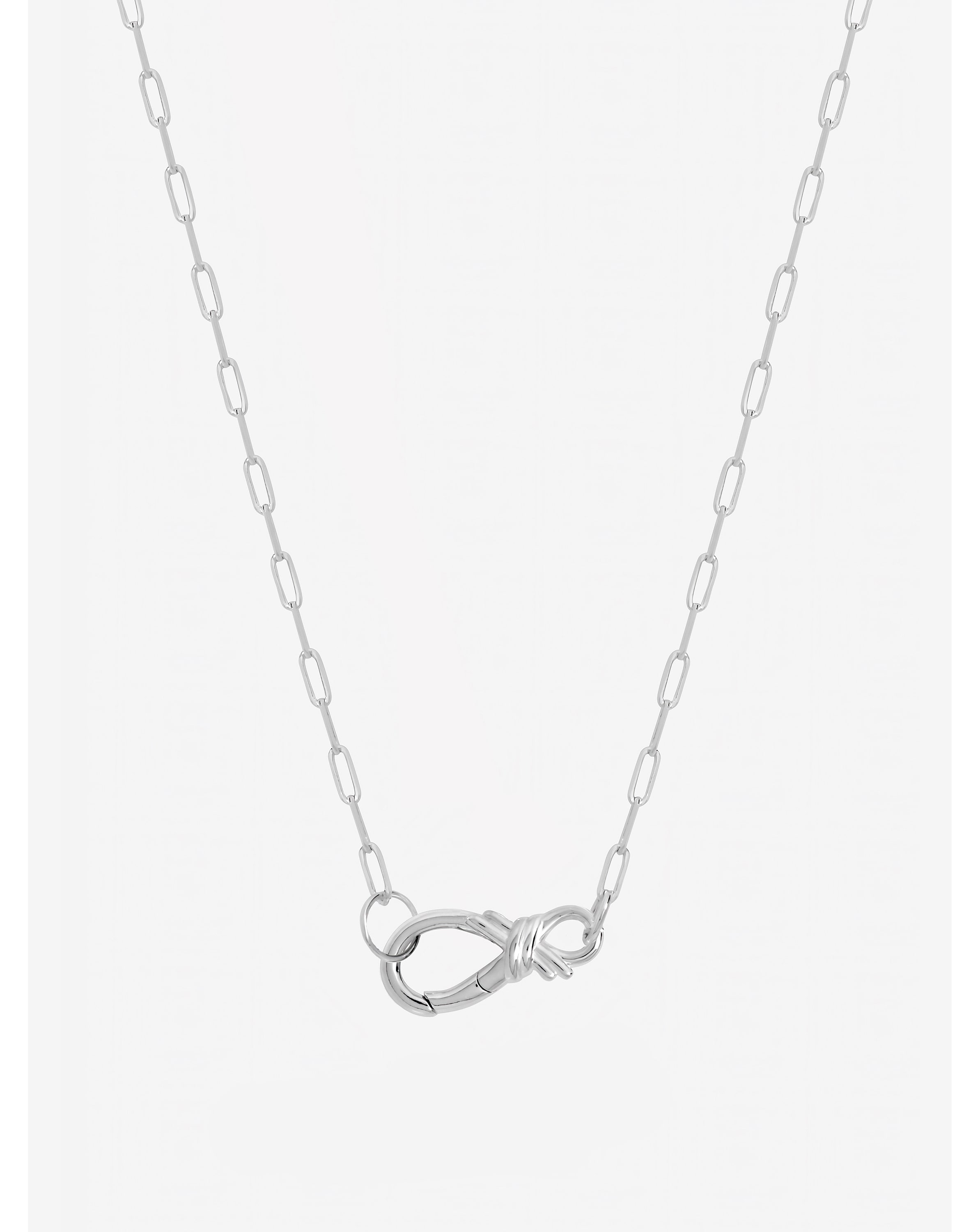 New In - Silver Plated Infinity Clasp Necklace