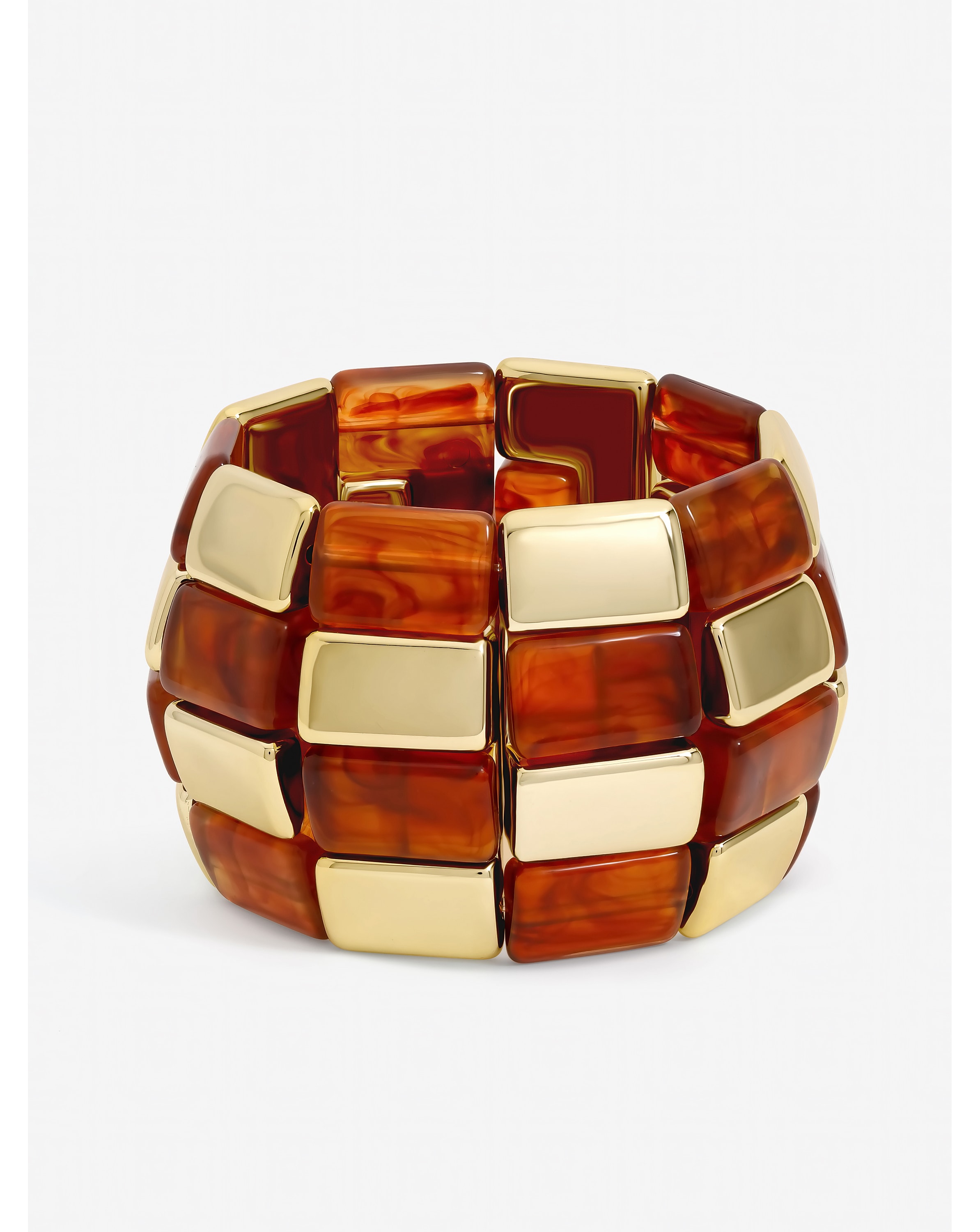 New In - Gold Plated Resin Stretch Bracelet