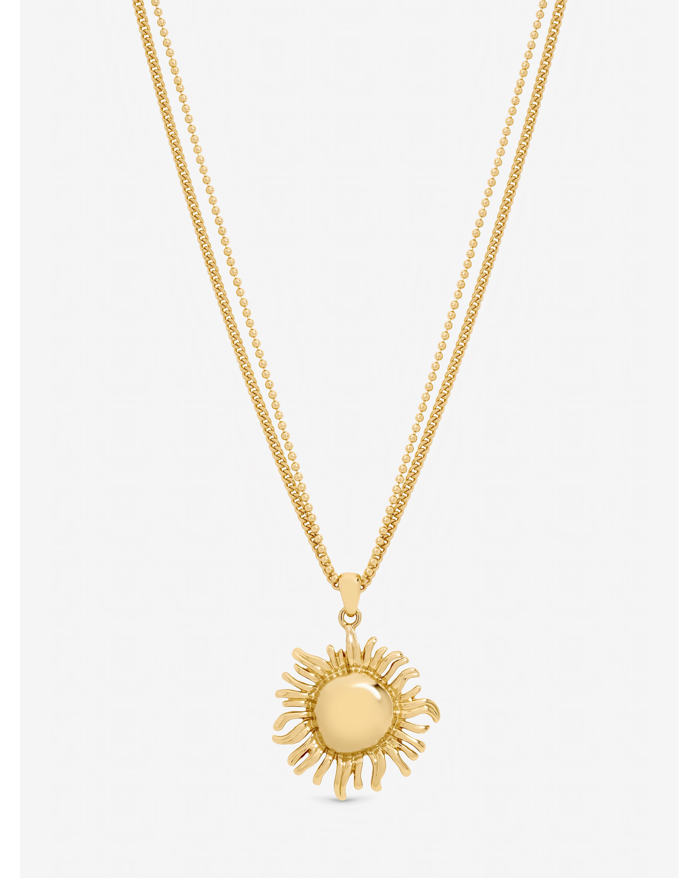 New In - Mood Gold Plated Sun Pendant