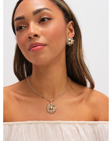 Mood Gold Plated Sun Pendant