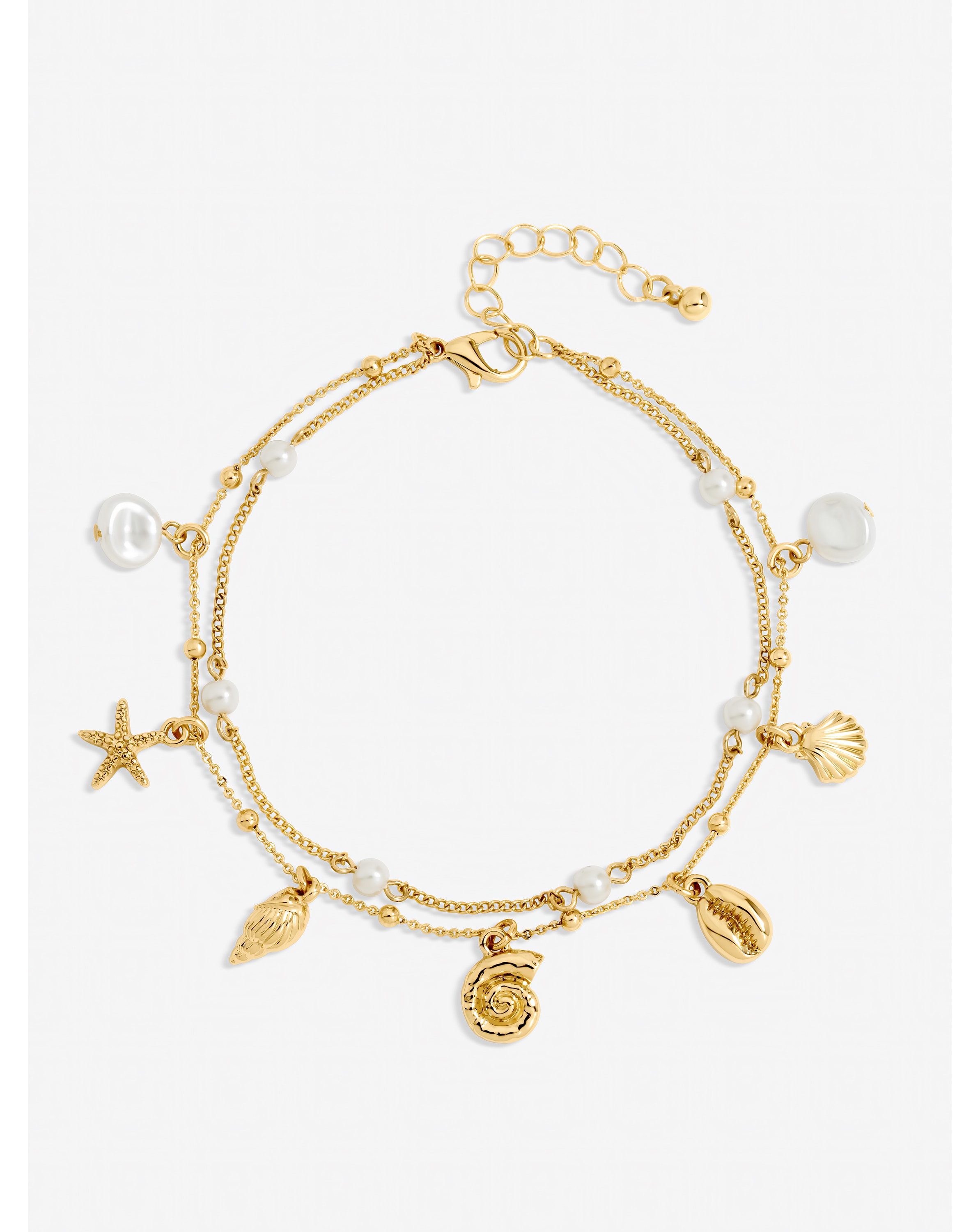 New In - Mood Gold Plated Shell Anklet