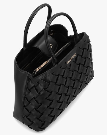 Valentino Bags Ennis Black Woven Shopper Bag