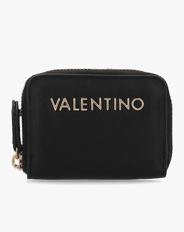 Valentino Bags Divina Small Black Zip Around Purse