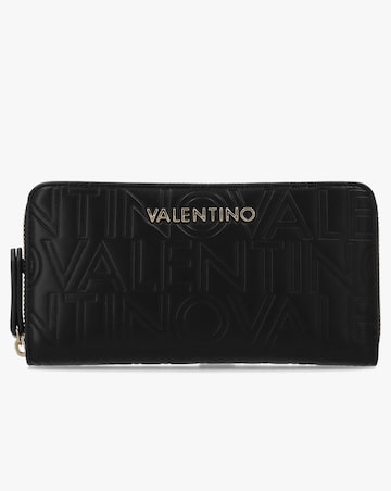 Valentino Bags Lio Black Zip Around Wallet