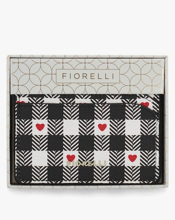 Fiorelli Marnie Gingham Heart Card Case Box Set